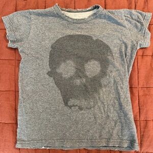 Nununu Gray T-Shirt with Skull Design size 6-7